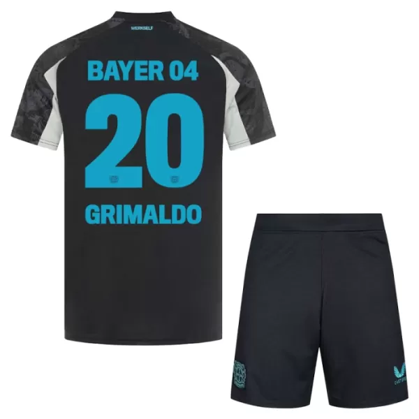 Bayer Leverkusen Alejandro Grimaldo 20 Tenue Kind Derde 2024/25