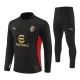 AC Milan Trainingssweaterset Heren 2024/25 Kwartrits Zwarte