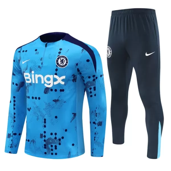 Chelsea Trainingssweaterset Heren 2024/25 Kwartrits Blauwe