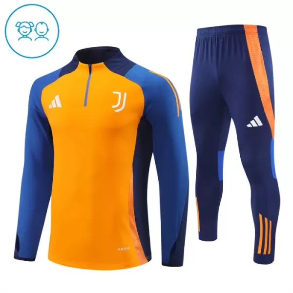 Juventus Trainingssweaterset Kind 2024/25 Kwartrits Oranje