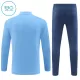 Manchester City Trainingssweaterset Kind 2024/25 Kwartrits Blauwe