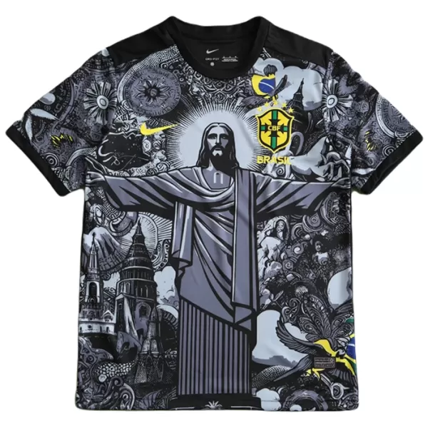 Brazilië Shirt Heren 2024 Zwarte - Speciaal