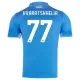 SSC Napoli Kvaratskhelia 77 Shirt Heren Thuis 2024/25