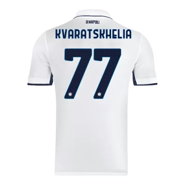 SSC Napoli Kvaratskhelia 77 Shirt Heren Uit 2024/25