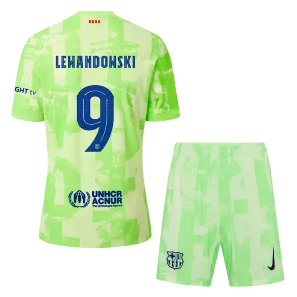 FC Barcelona Lewandowski 9 Tenue Kind Derde 2024/25