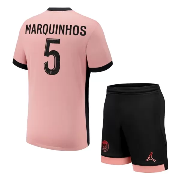 Paris Saint-Germain Marquinhos 5 Tenue Kind Derde 2024/25