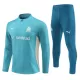 Olympique Marseille Teal Version Trainingssweaterset Heren 2024/25 Kwartrits