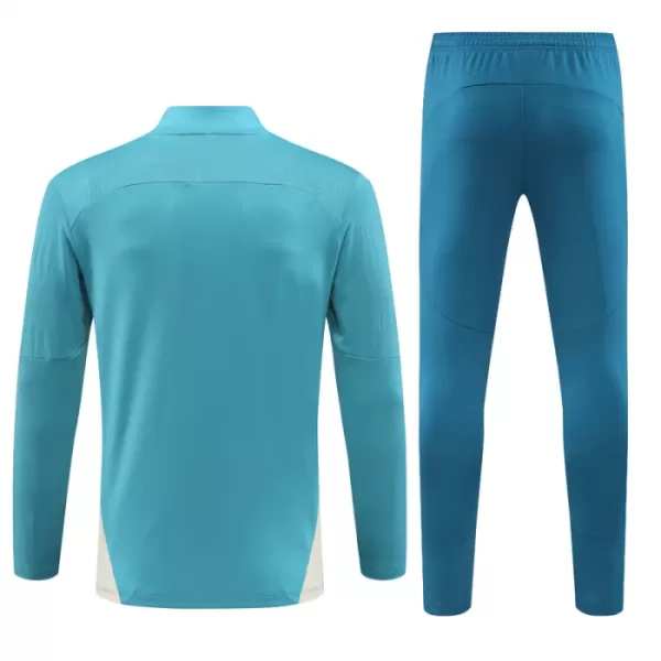 Olympique Marseille Teal Version Trainingssweaterset Heren 2024/25 Kwartrits