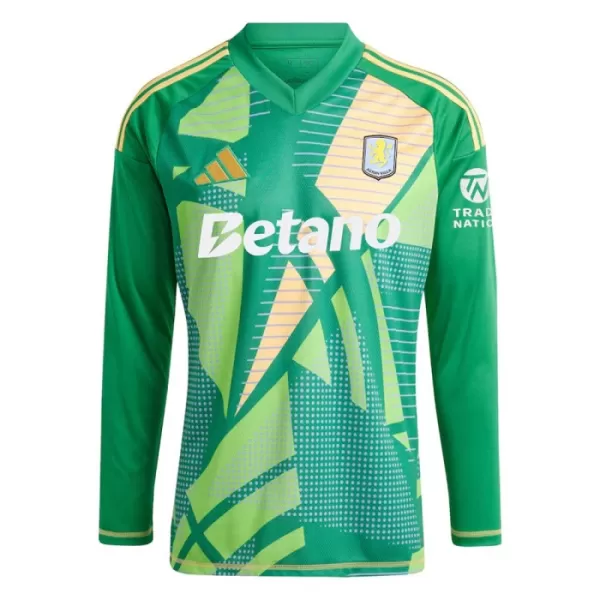 Aston Villa Keeper Shirt Heren 2024/25 Lange Mouw Groene