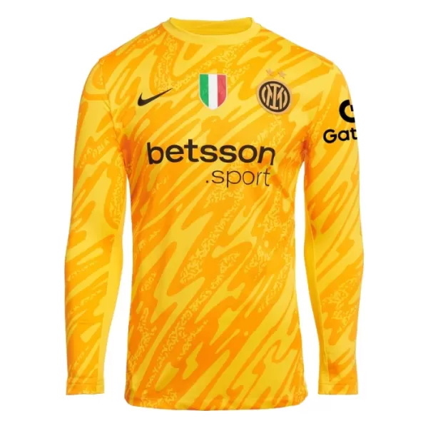 Inter Milan Keeper Shirt Heren 2024/25 Lange Mouw Gele