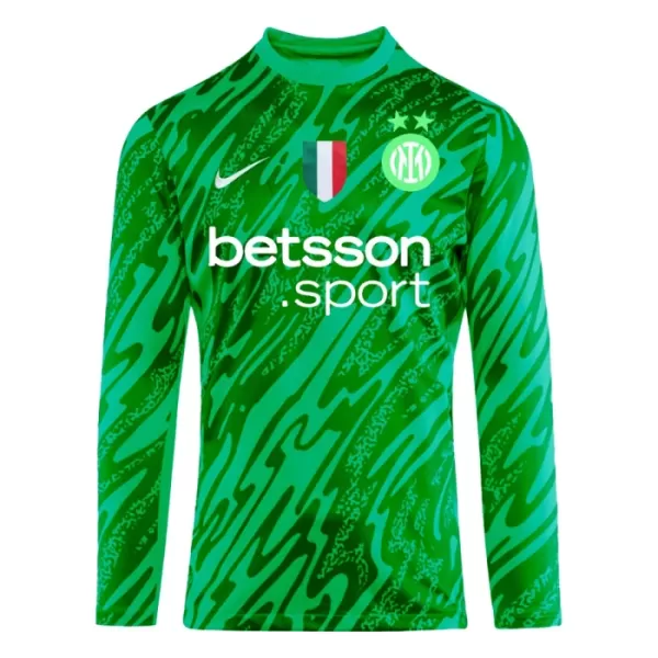 Inter Milan Keeper Shirt Heren 2024/25 Lange Mouw Groene