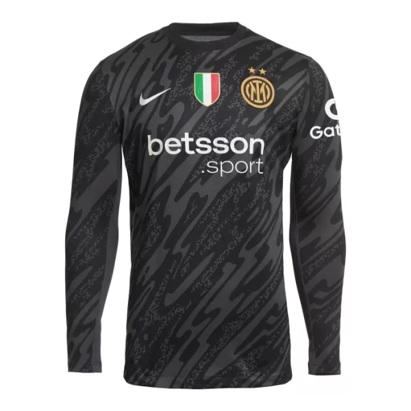 Inter Milan Keeper Shirt Heren 2024/25 Lange Mouw Zwarte