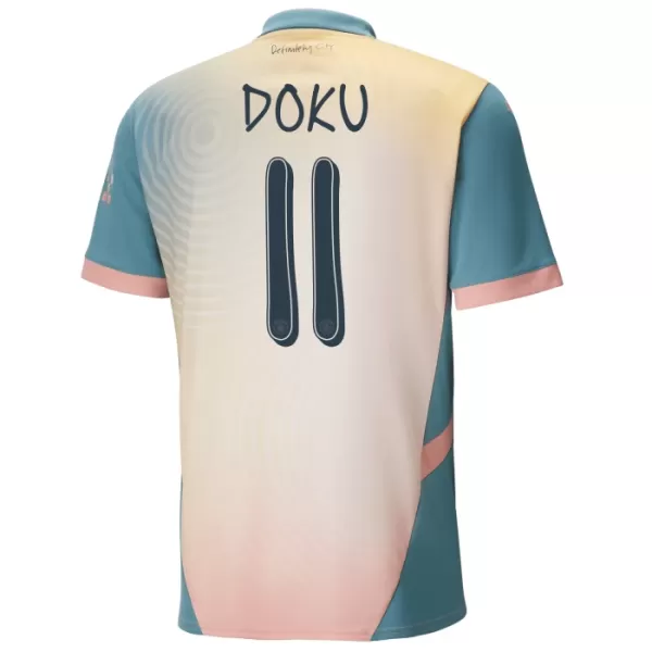 Manchester City Doku 11 Shirt Heren Vierde 2024/25