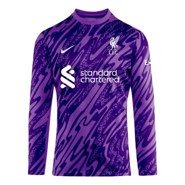 Liverpool Keeper Shirt Heren 2024/25 Lange Mouw Purper